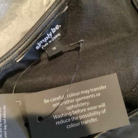 Sleeveless Faux Leather Dress by Simply Be ASOS - Picture 4 of 7